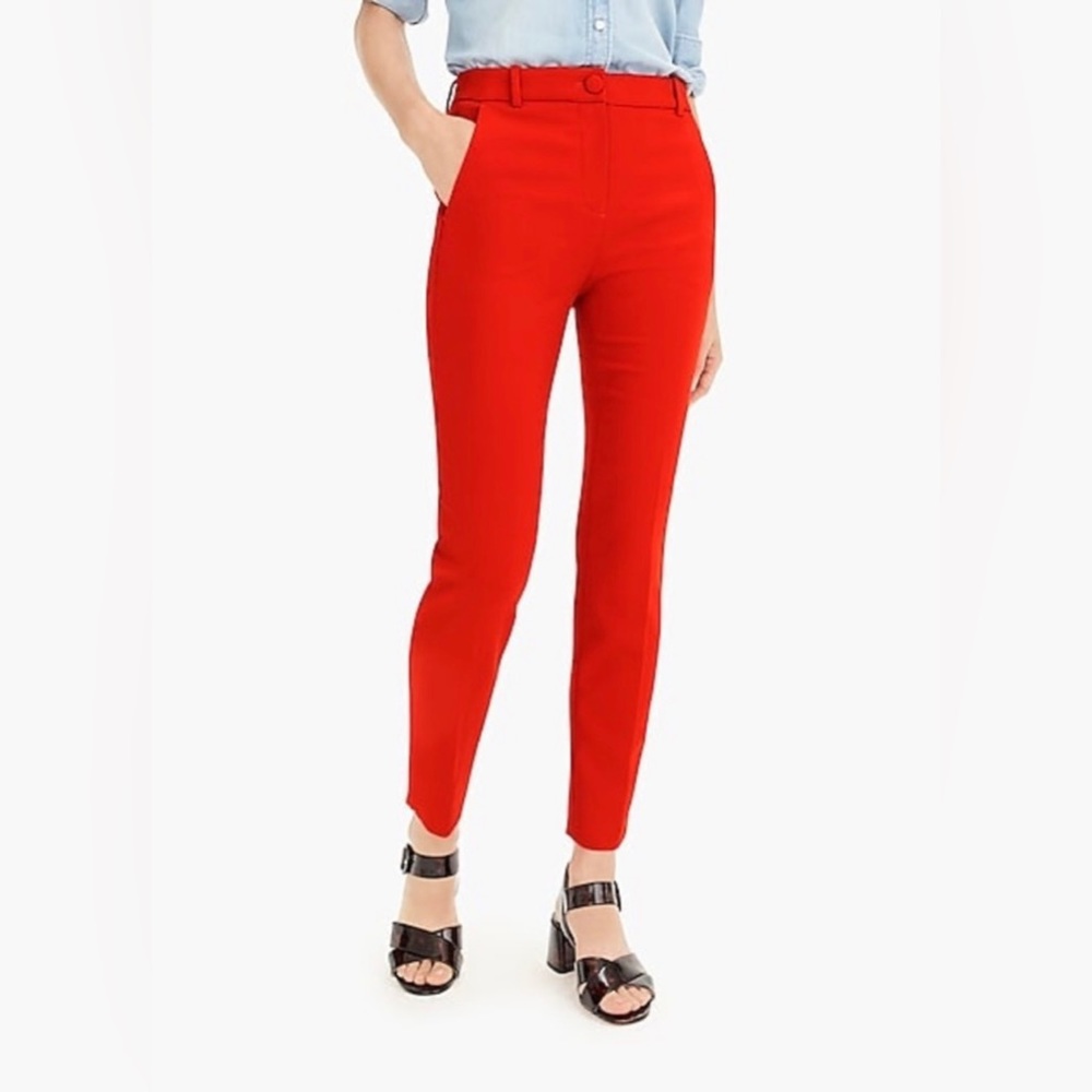 High-rise J.Crew Cameron Pant Cerise 22 tall